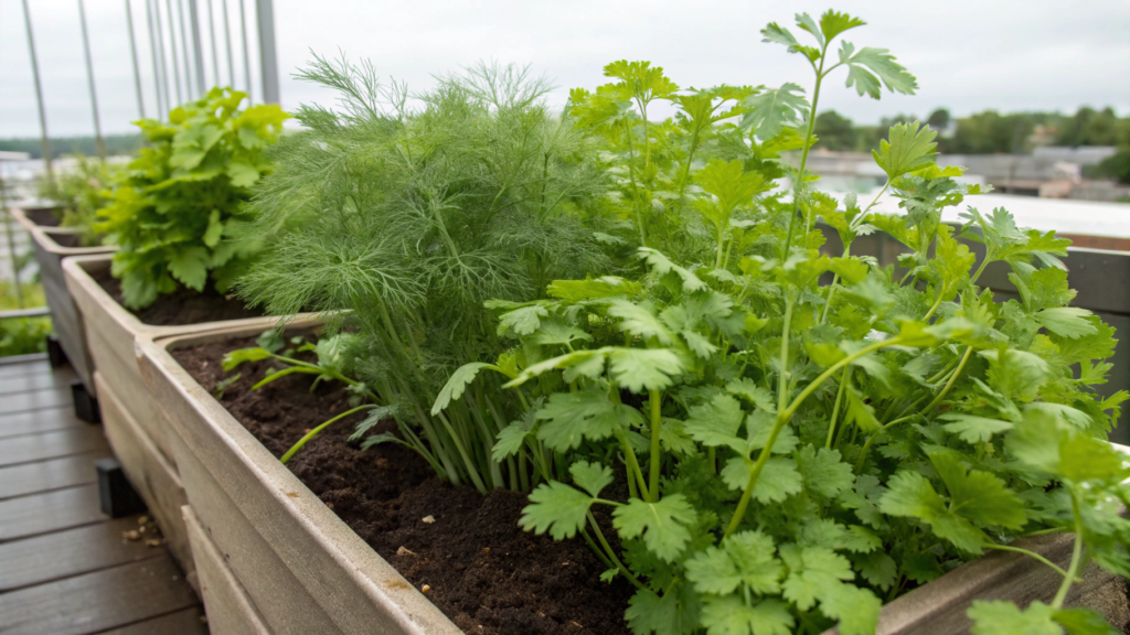 Cool Season Container: Cilantro + Dill