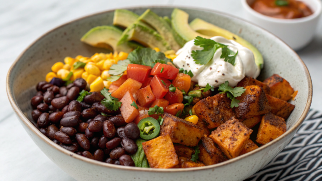 Spicy Chipotle Harvest Bowl with Black Beans