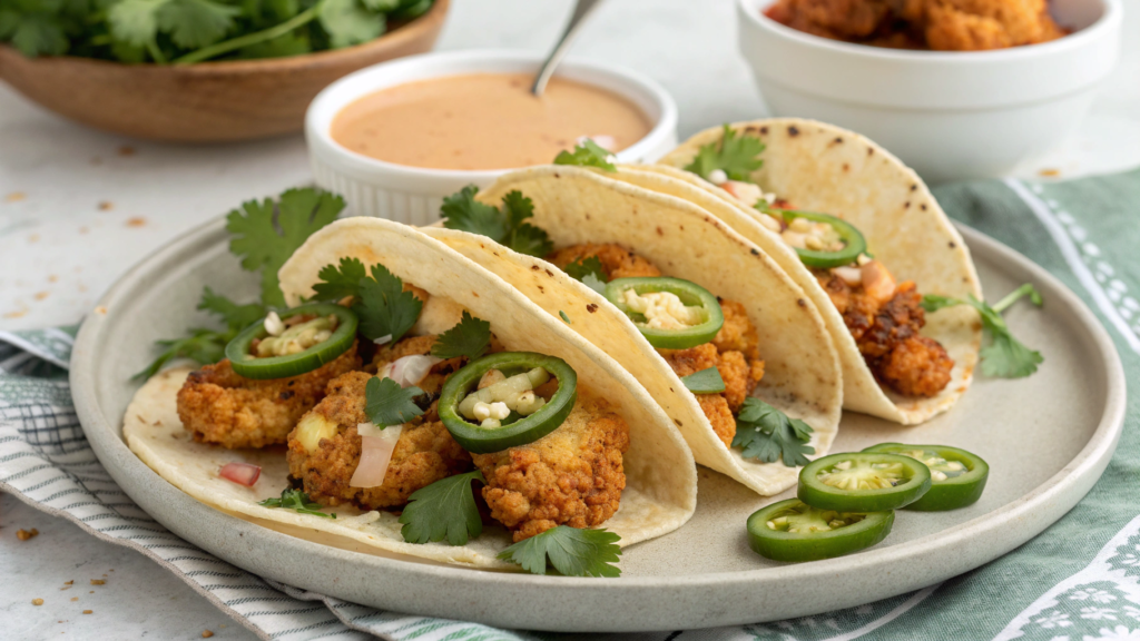 Spicy Cauliflower Tacos with a Chef’s Secret Sauce