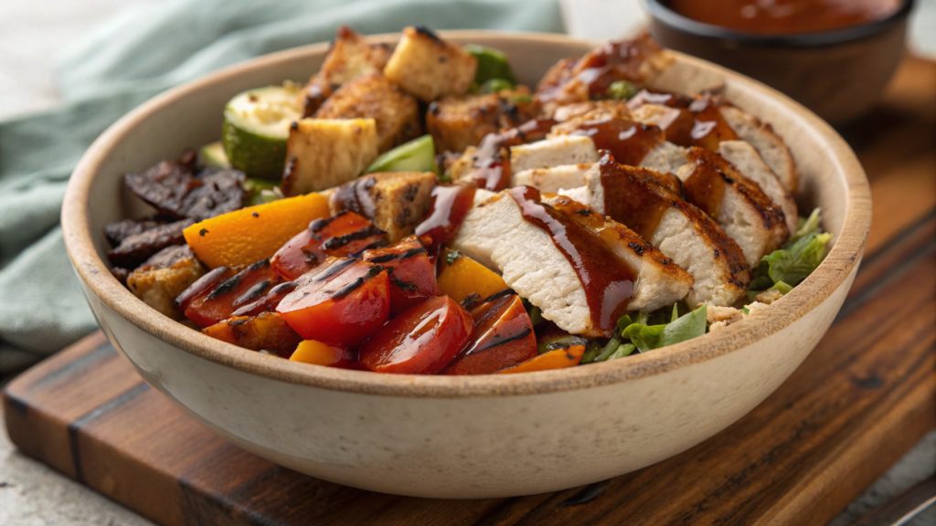 BBQ Chicken Harvest Bowl with Smoky Sauce