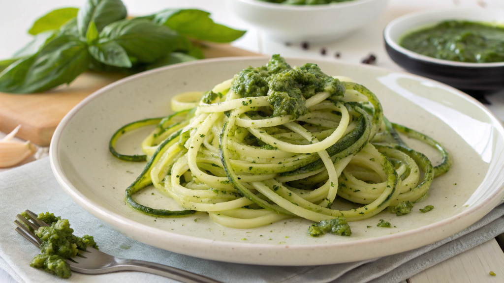 Zucchini Noodles with Pesto