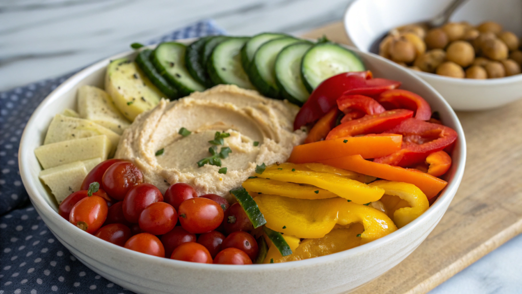 Mediterranean Harvest Bowl with Hummus
