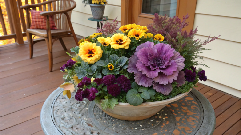 Mixed Fall Flower Centerpiece