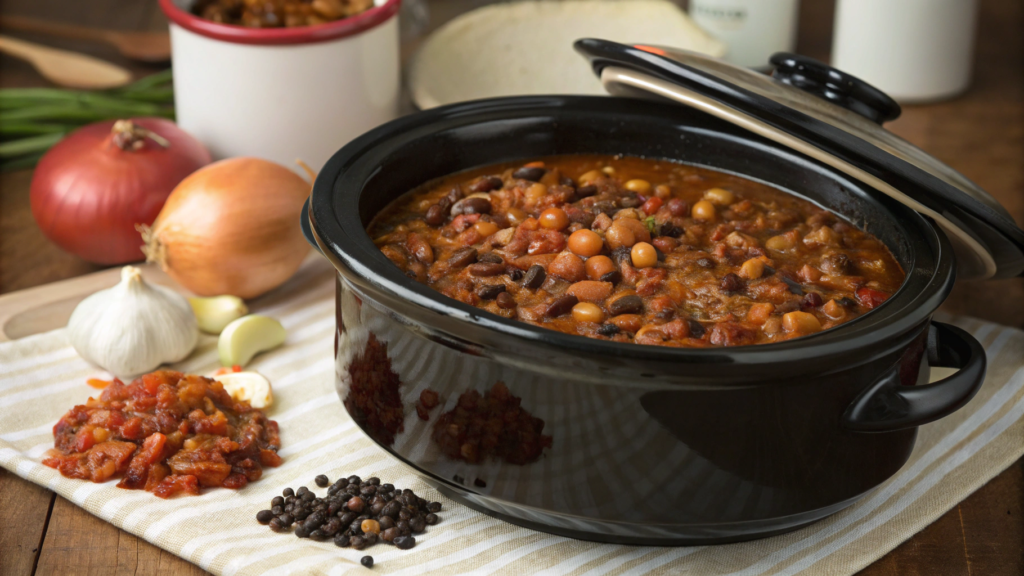 Smoky Crock Pot Black Eyed Peas for Busy Weeknights