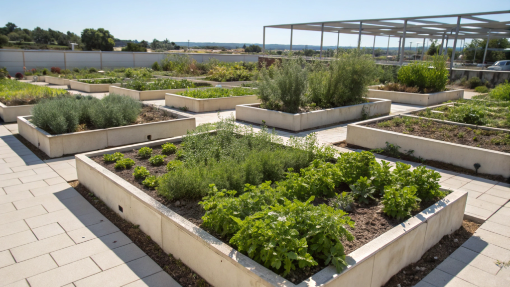 Geometric Raised Beds for Organized Growth