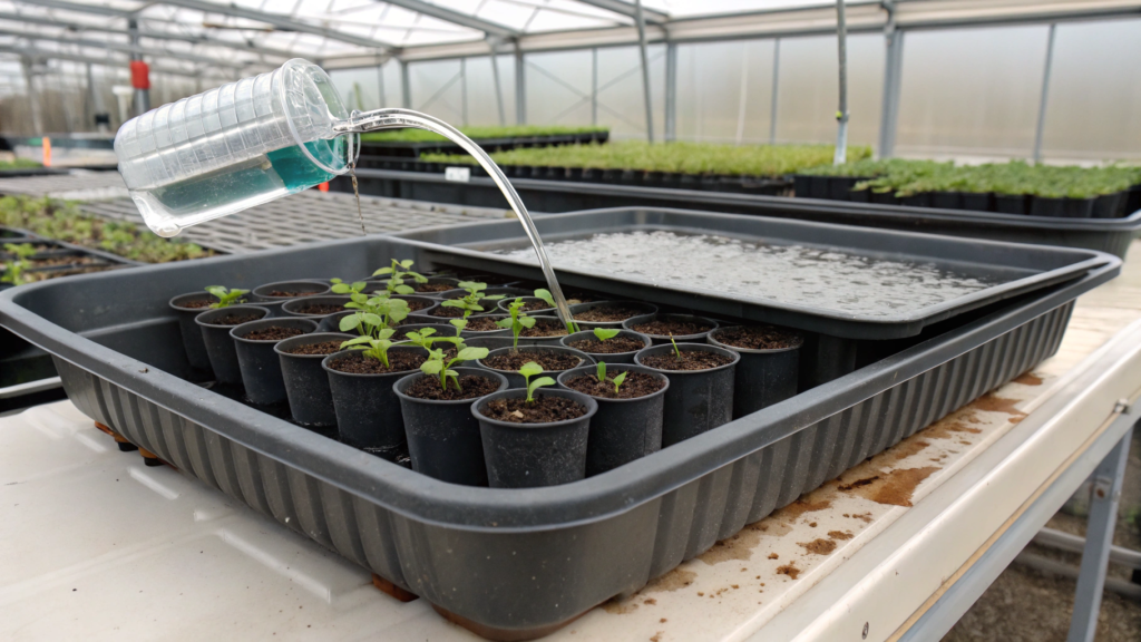 Hotel Pan Bottom Watering Tray System That Never Overflows