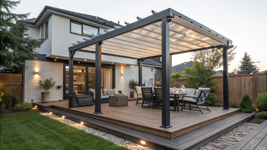 Deck Designs with Pergolas