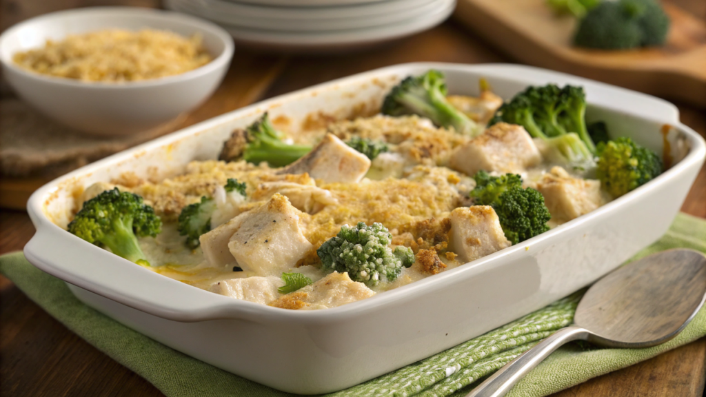 Twist on Classic Chicken and Broccoli Casserole (No Canned Soup)
