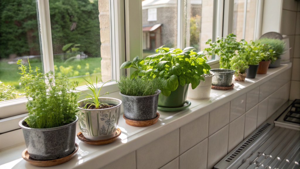 Kitchen Windowsill Herb Gardens That Keep on Giving
