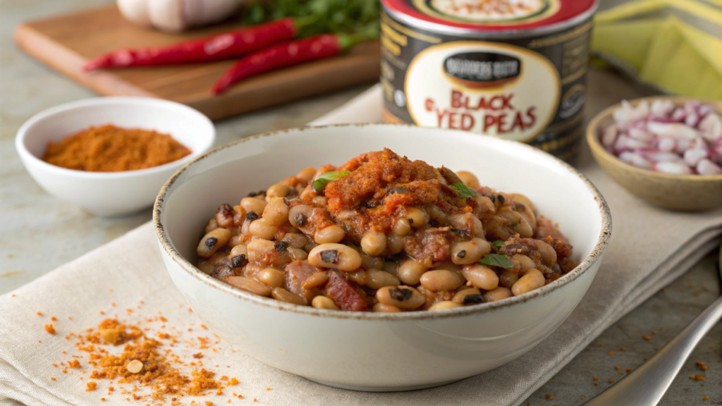 Vegan Black Eyed Peas with Smoky Paprika