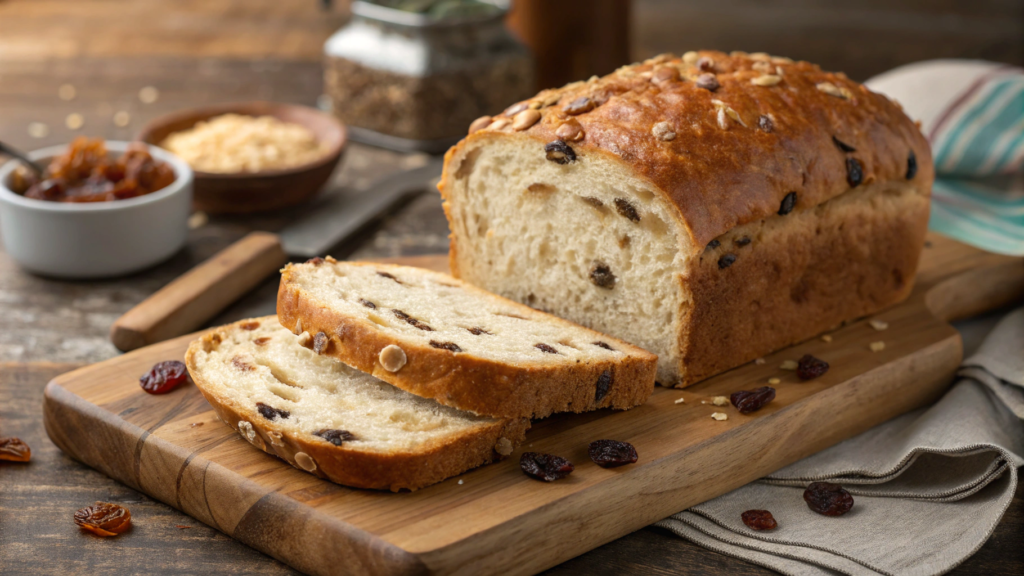 Classic Oatmeal Raisin Bread