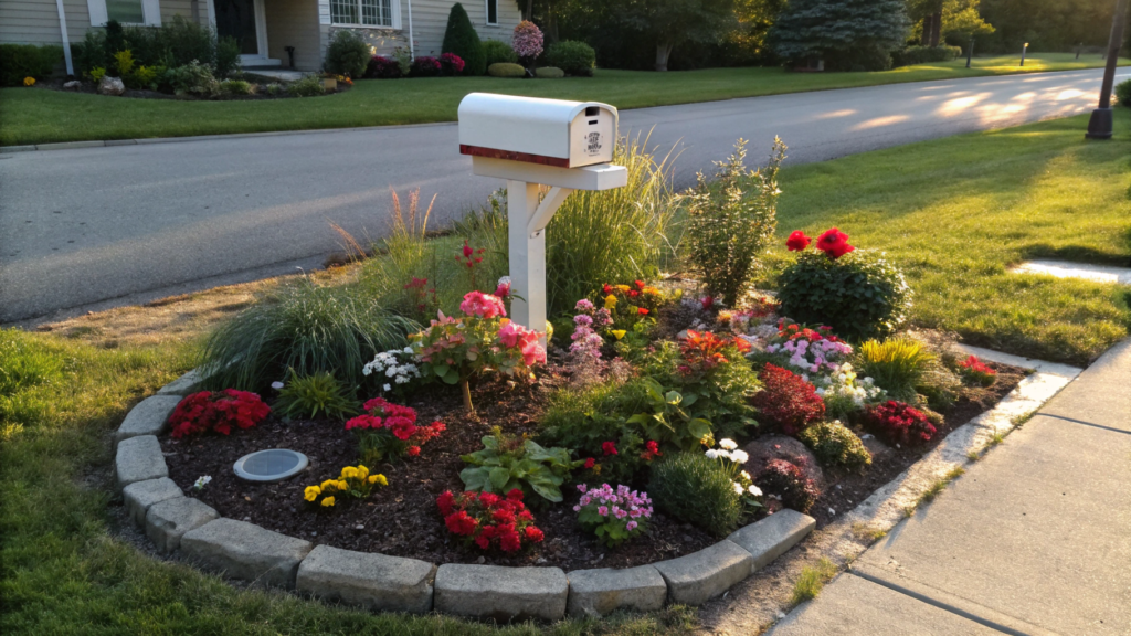 Mailbox Mini Bed With Perennials And Seasonal Color
