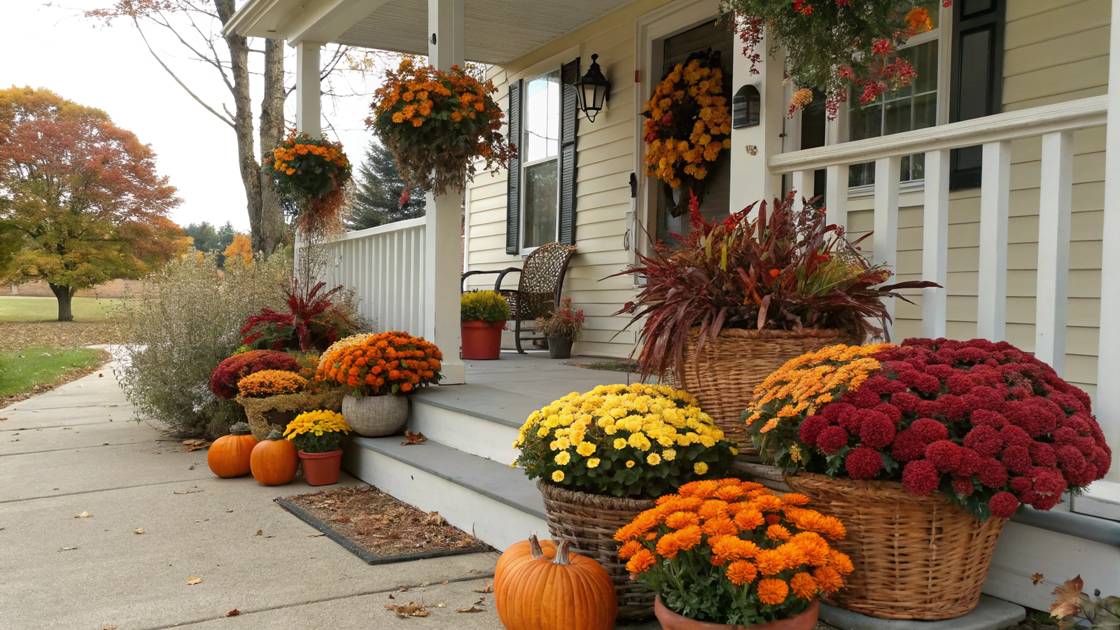 10 Fall Flowers Outdoor Ideas for Front Porch Color That Lasts