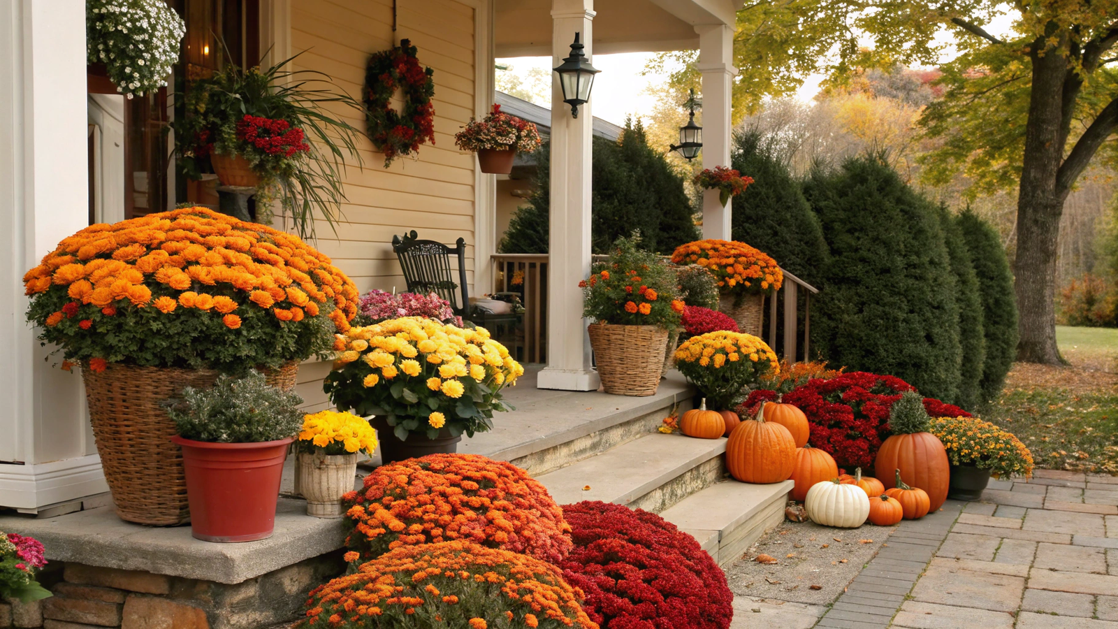 10 Mums Flowers Front Porch Ideas That Make Fall Look Expensive