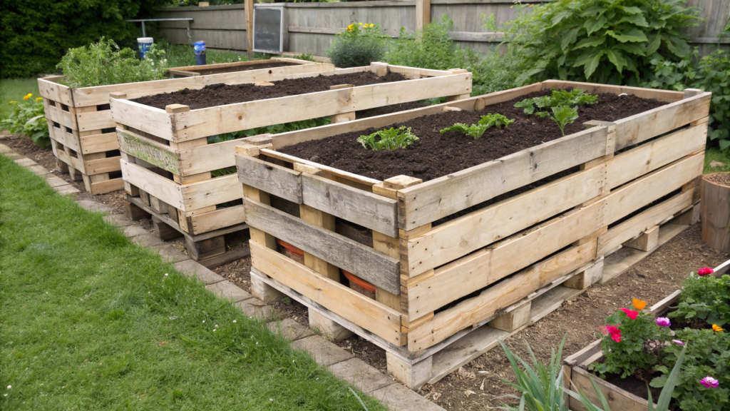 Simple Pallet Raised Beds for Budget-Friendly Gardening