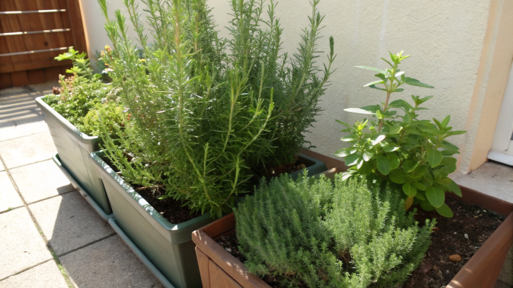 Rosemary + Thyme for Full Sun Container Success