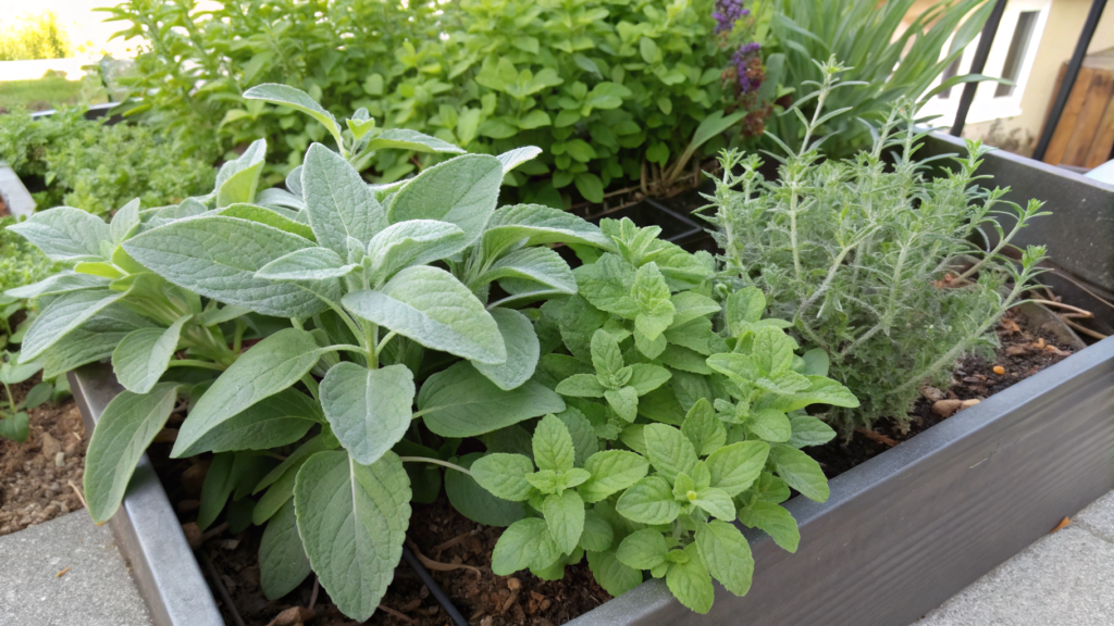 Sage + Oregano for a Drought Tough Herb Planter