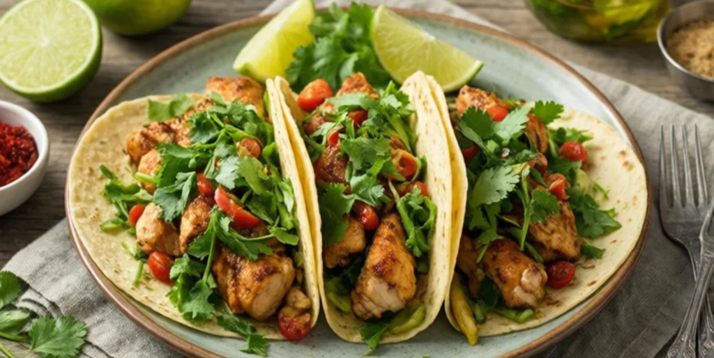 Zesty Lime and Cilantro Chicken Tacos the Whole Family Craves