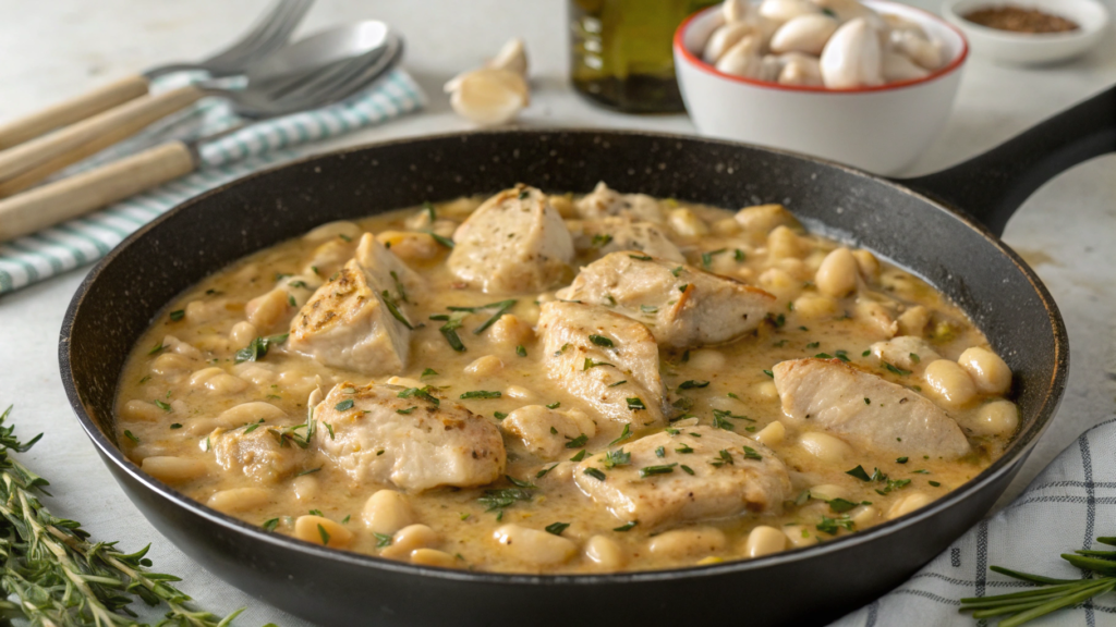 Creamy White Bean & Chicken Skillet (No Cream)