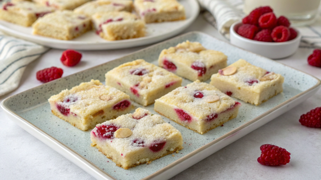 White Chocolate Raspberry Shortbread Bites