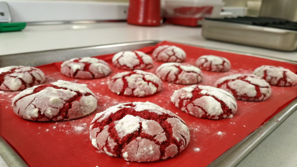 Red Velvet Crinkle Delights