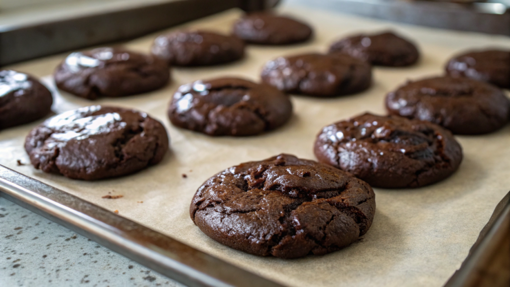 Double Chocolate Tahini Cookies