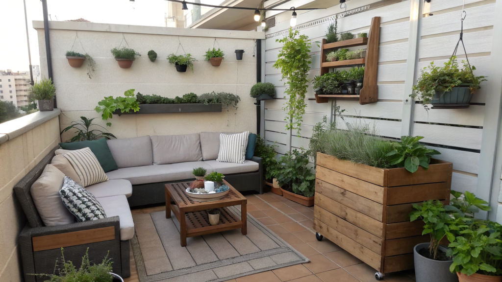 The Two Zone Layout: Lounge Plus Micro Kitchen Herb Station