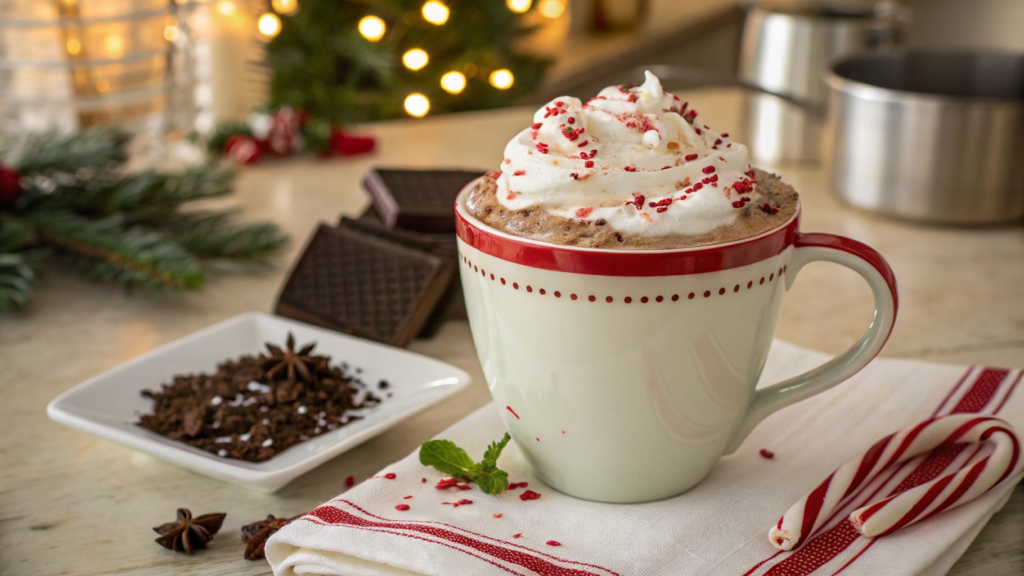 Christmas Style Peppermint Mocha With Hidden Coffee Boost