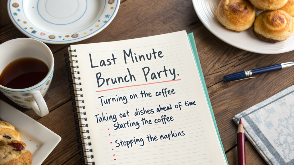 Last Minute Brunch Party Playlist and Timing Plan