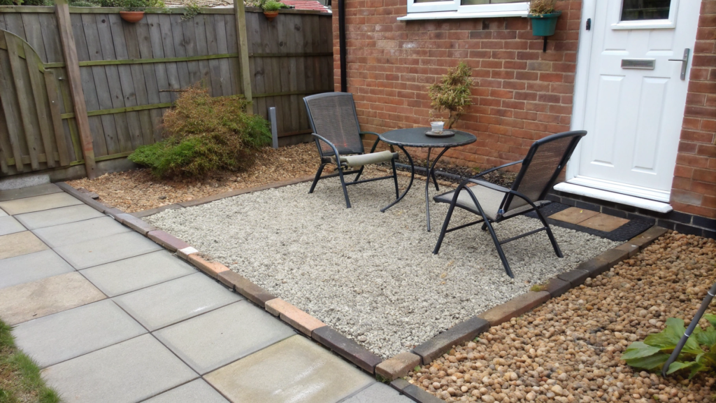The Budget Gravel Rug That Instantly Defines a Garden Room