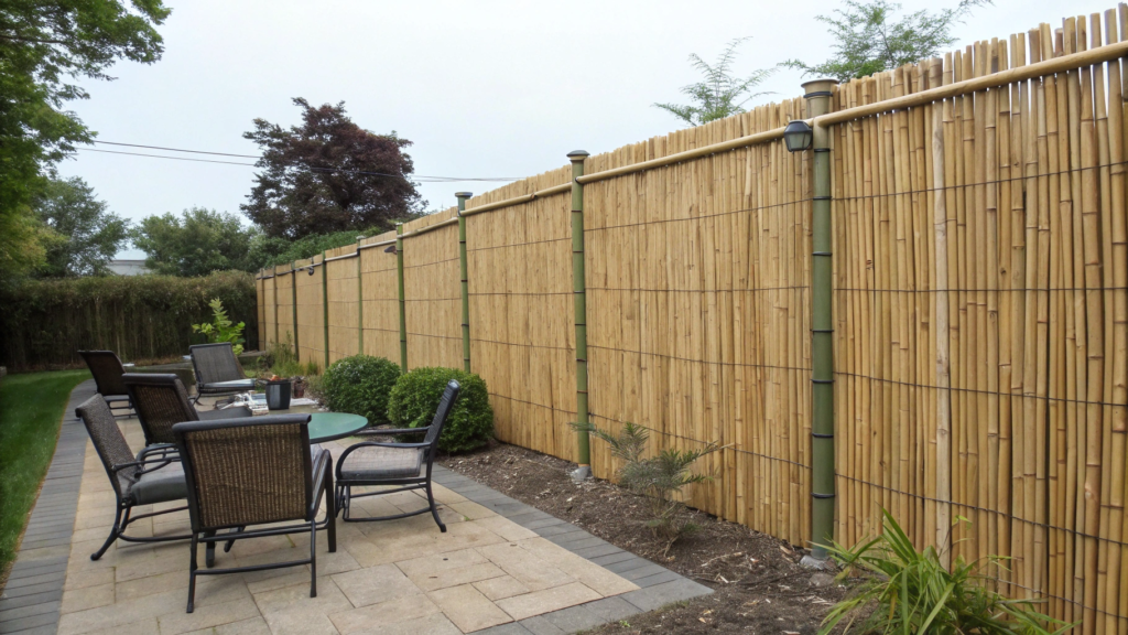 Bamboo Privacy Fence Panels With Wire Ties