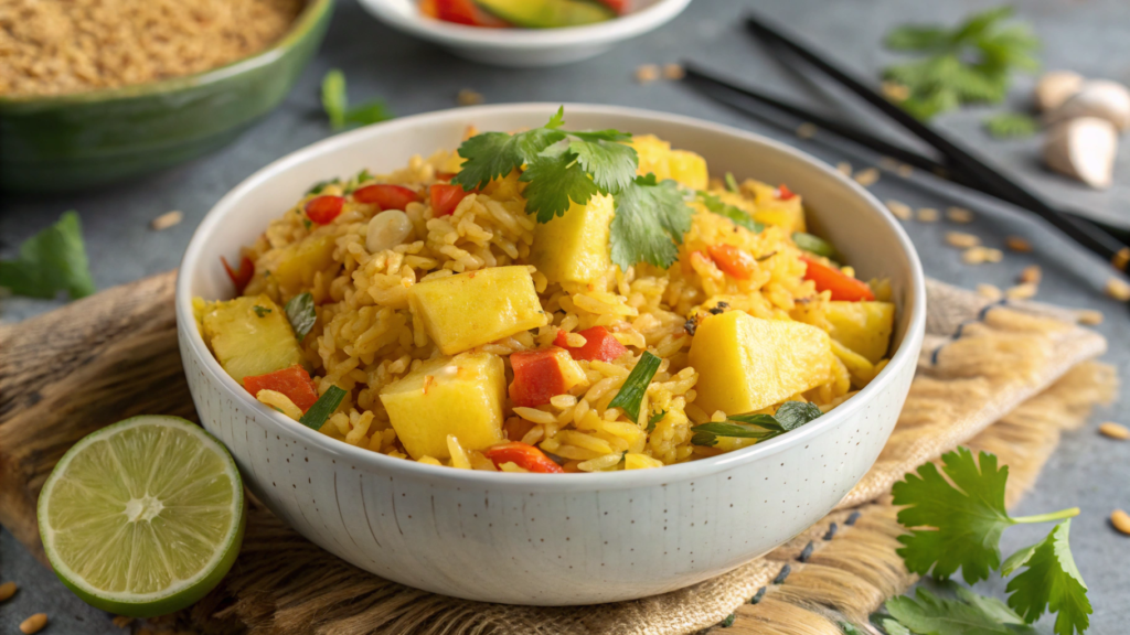 Thai Pineapple Fried Rice With Curry Powder Surprise
