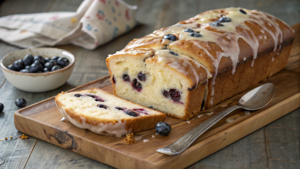 12 Tomatoes-Inspired Blueberry Cream Cheese Loaf With Butter Glaze