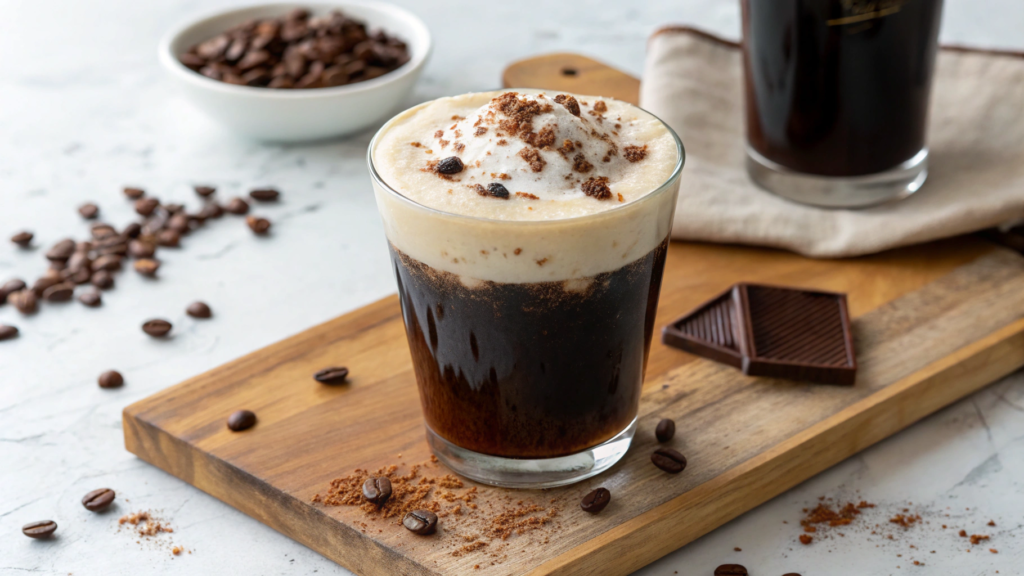Cold Brew Coffee With Cocoa Nib Foam