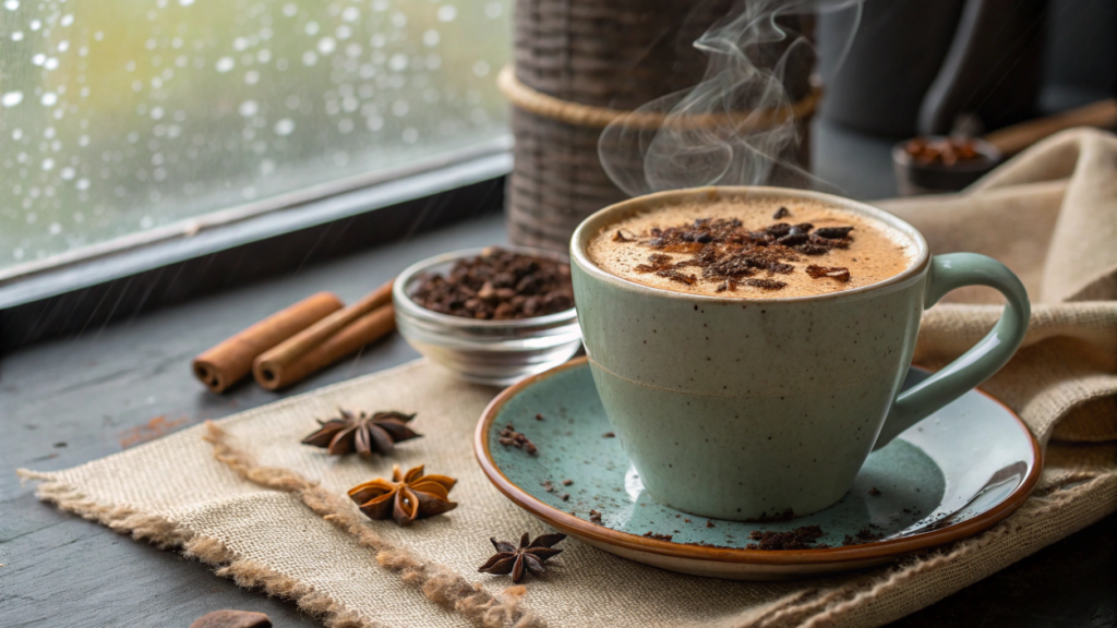 Chai Latte With Black Tea Concentrate and Clove