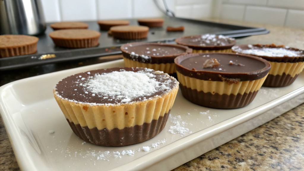 3 Ingredient No Bake Homemade Reeses Cups