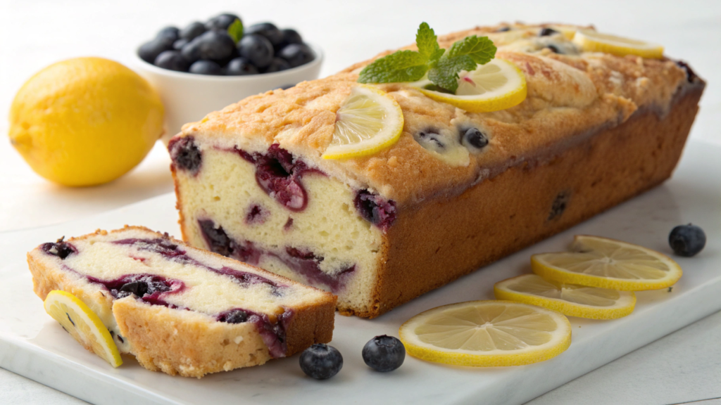 Lemon zest and vanilla bean blueberry cream cheese loaf recipe