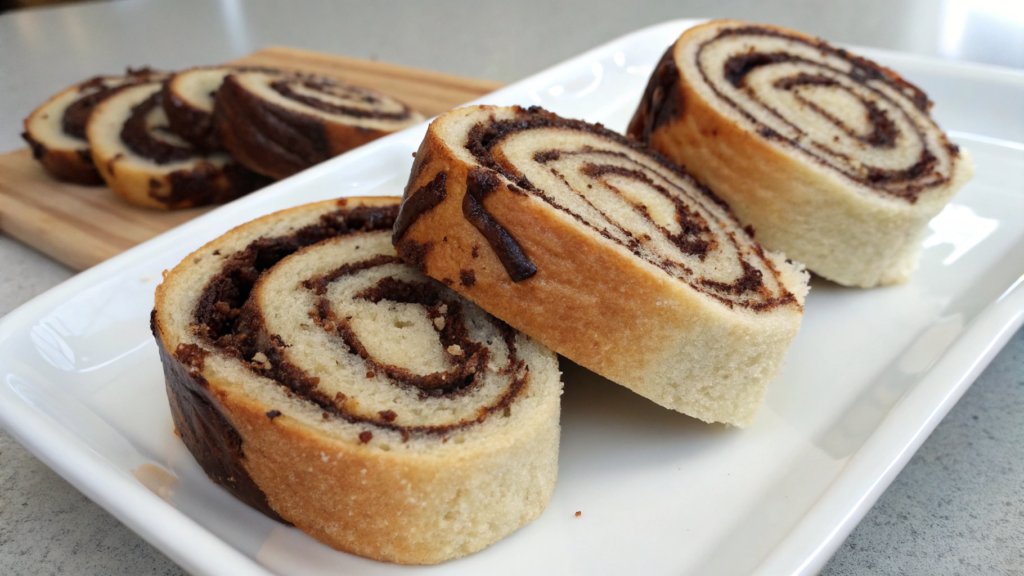 Espresso and chocolate swirl rolls