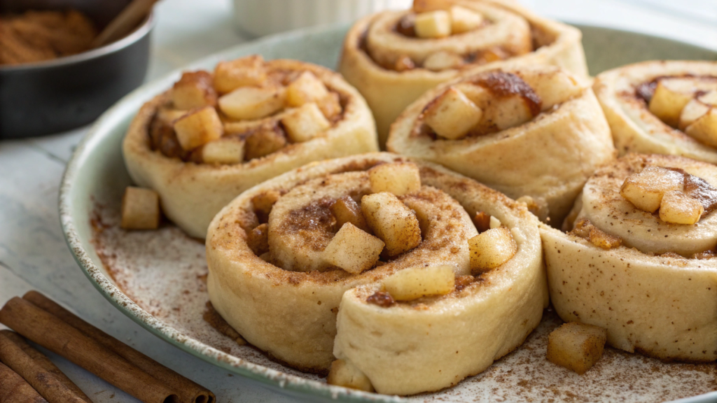 Apple pie filling cinnamon rolls