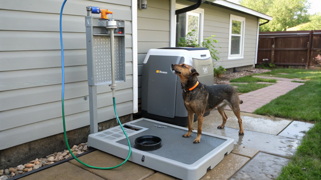 Dog washing station