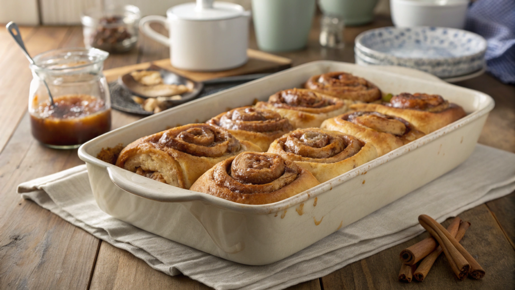 French toast cinnamon roll bake