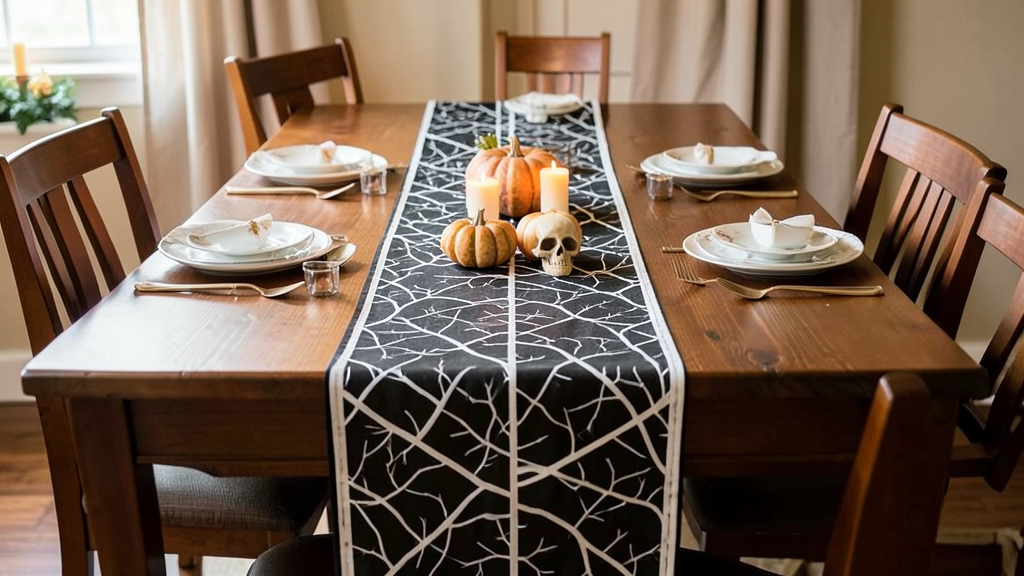 Dining table skeleton runner