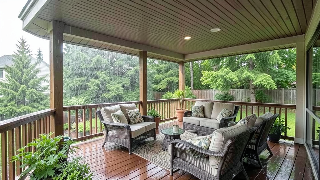 Covered deck designs for all-weather relaxation