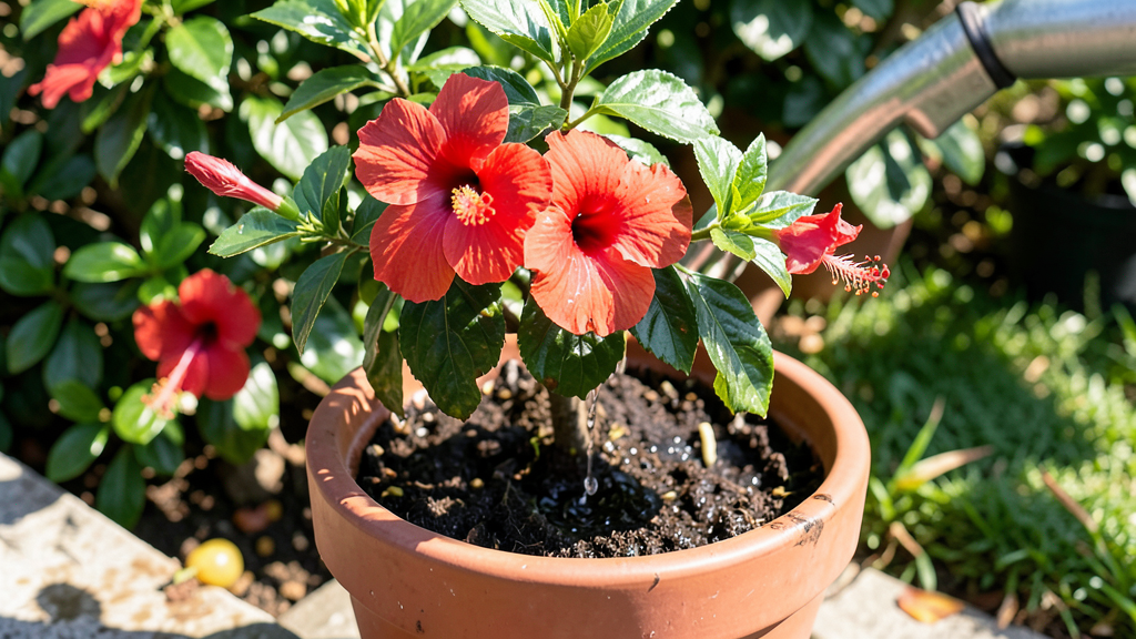 The perfect watering schedule for tropical hibiscus