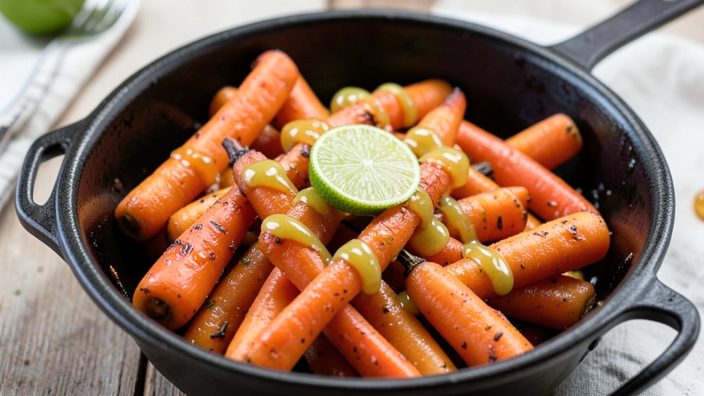 Slow-Cooked Honey Carrots with Chili Lime Drizzle