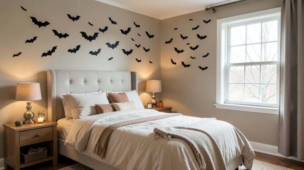 Bedroom bat wall decals