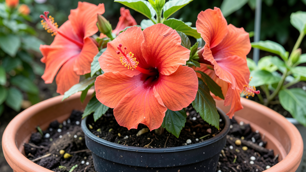 Best soil mixes for container-grown hibiscus