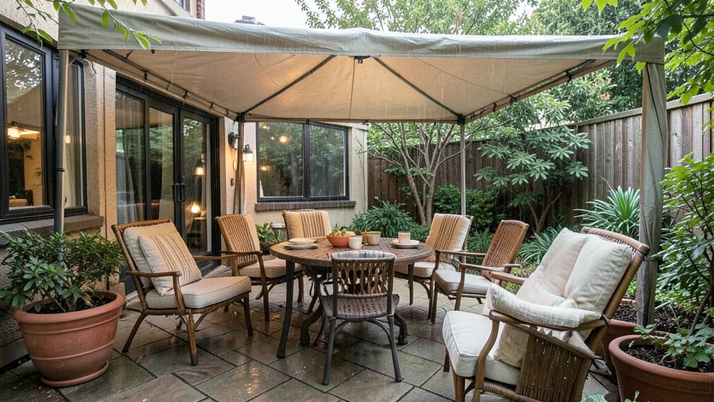 Cozy patio for all-season use