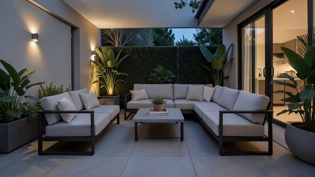 Modern patio furniture and lighting ideas