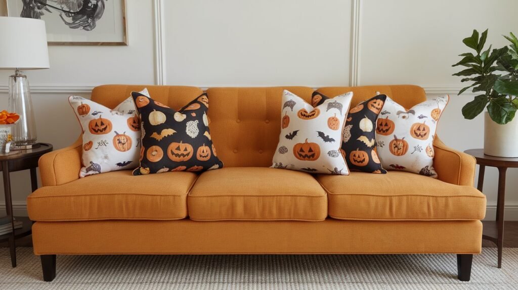 Halloween Throw Pillows for the Living Room